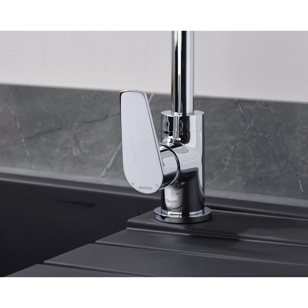 Bristan Raspberry Chrome Easyfit Kitchen Mono Sink Mixer Tap Image 4