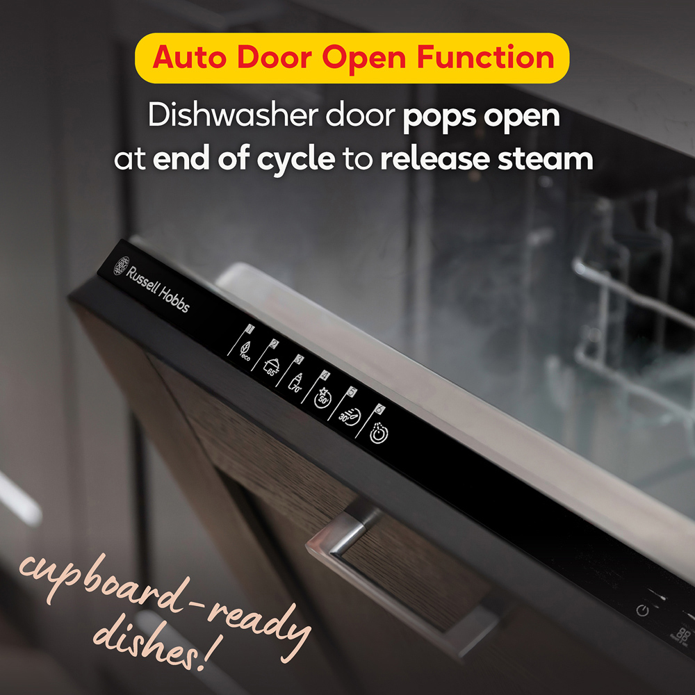 Russell Hobbs RH60BIDW01D2 Integrated Built-In Dishwasher with InfoLED Floor Display Image 7