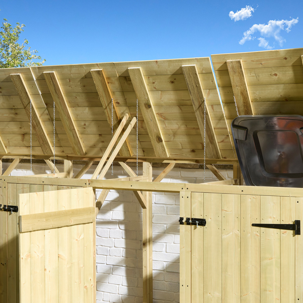 Rowlinson Premier Quadruple Shiplap Bin Store Image 4