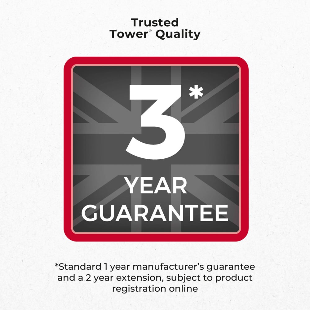 Tower Red and Black Digital Handheld Garment Steamer Image 8