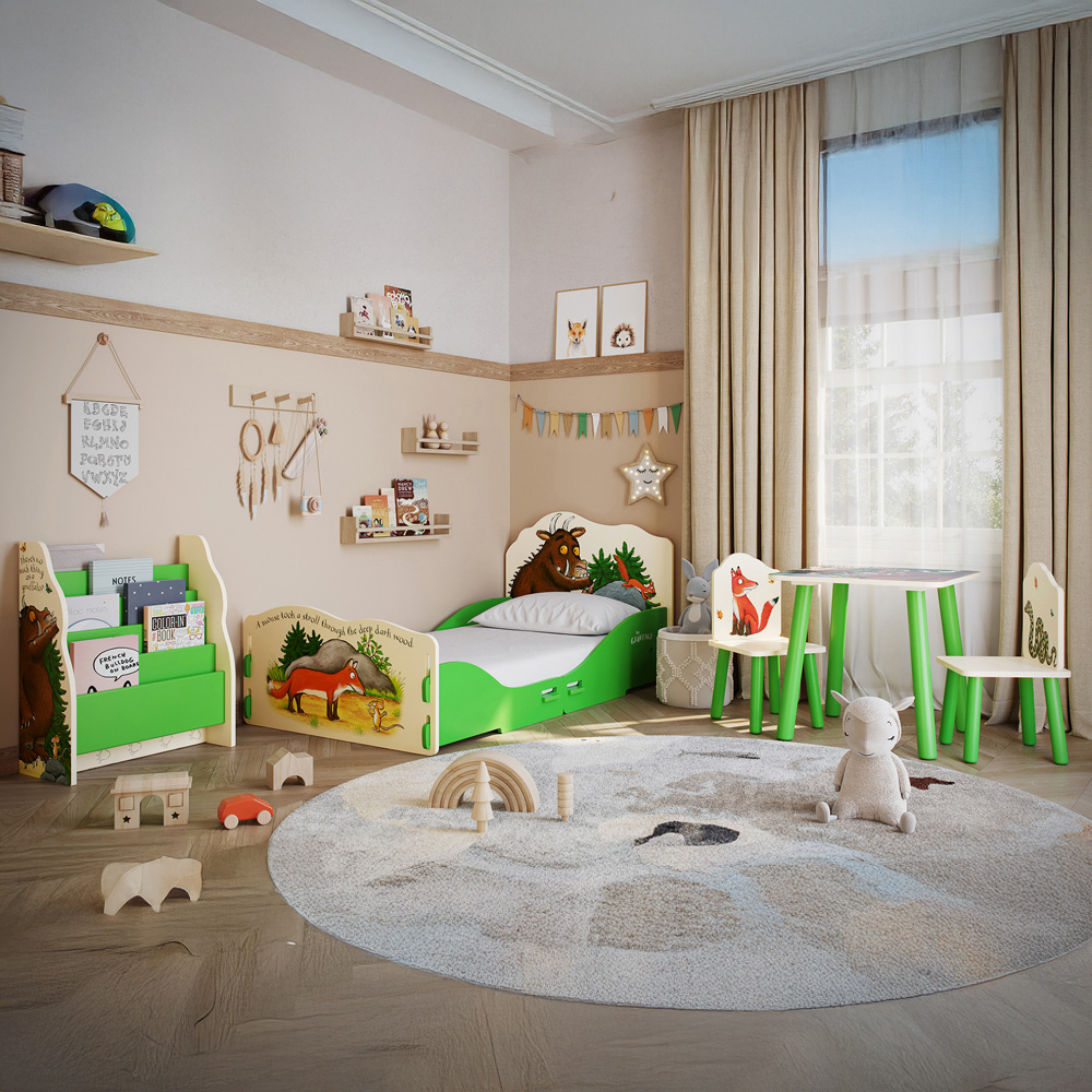 Kidsaw Gruffalo Green and Cream Toddler Bed Image 6