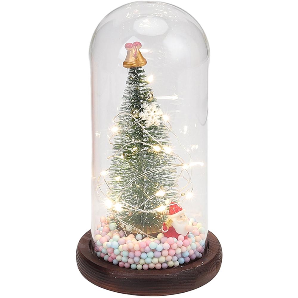 Living and Home LED Glass Dome Christmas Tree Image 5