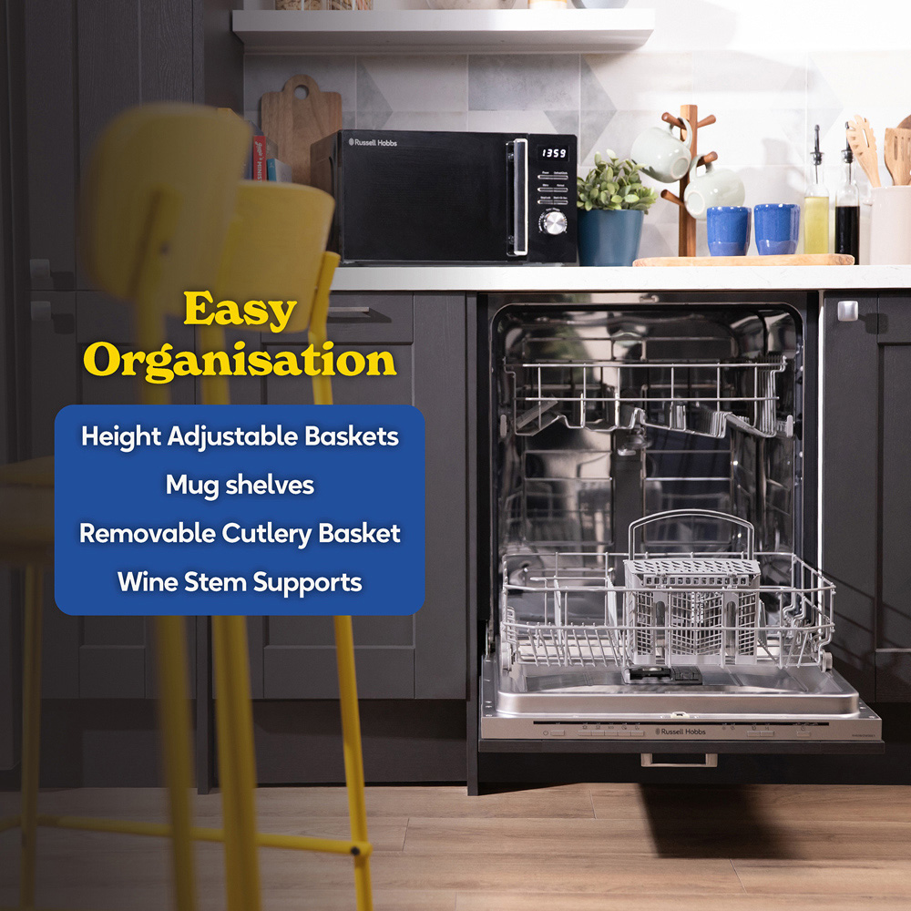 Russell Hobbs RH60BIDW00E1 Integrated Built-In Dishwasher Image 7
