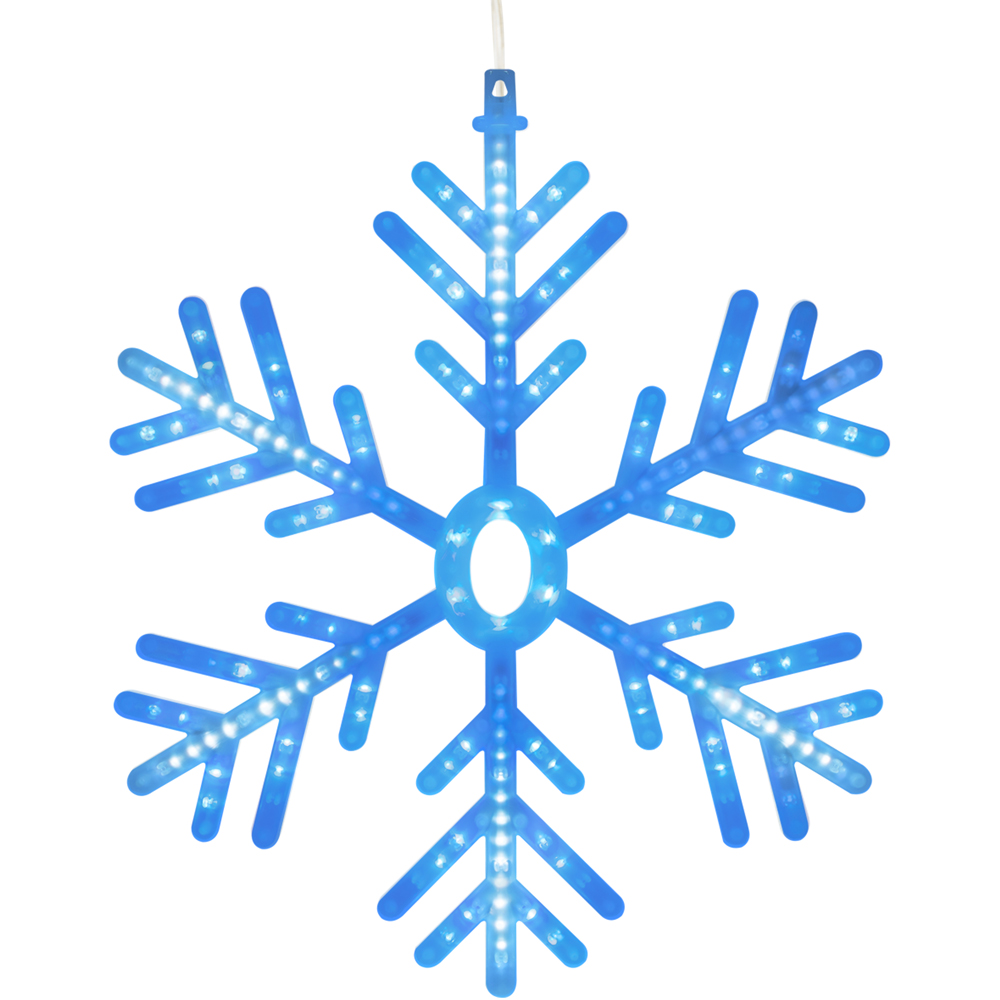 The Christmas Workshop Blue and White LED Snowflake Window Light Image 3