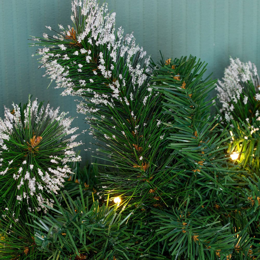 The Christmas Workshop Warm White LED Christmas Garland with Pinecones 183cm Image 5