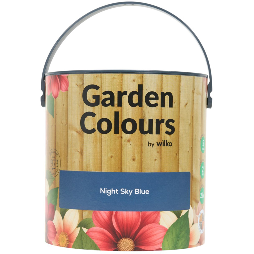 Wilko Garden Colours Night Sky Blue Wood Paint 2.5L Image 12