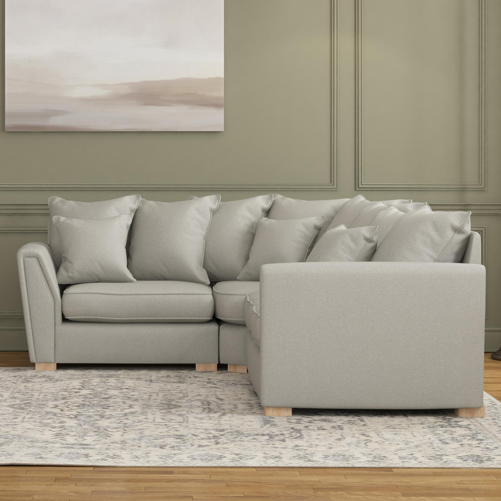 Wendleberry 3 Seater Venice Mink Scatter Back Left Hand Corner Sofa Image 5