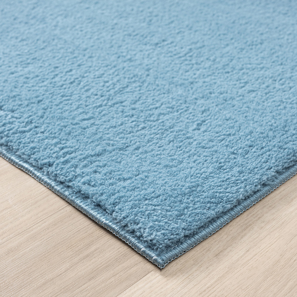 Desire Rugs Comfy Blue Anti Slip Felt Backing Rug 60 x 100cm Image 3