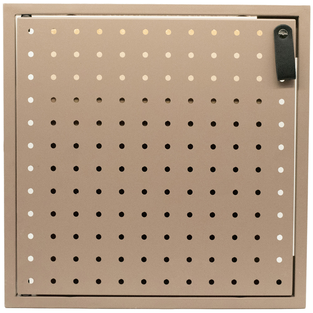 Homebase 33.4cm 2 Pack Pink Cube Storage Door with Metal Pegboard Image 4