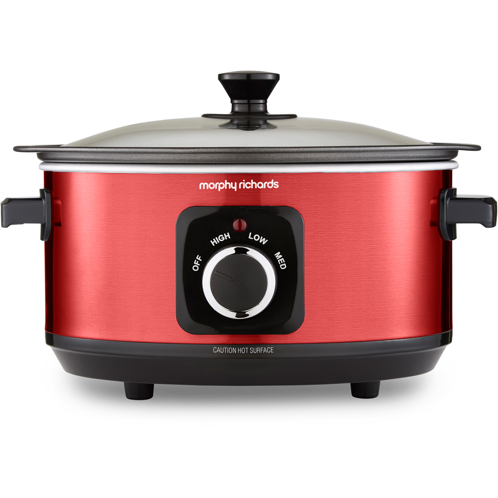 Morphy Richards Accents 460026 Red Sear and Stew 3.5L Slow Cooker 163W Image 3