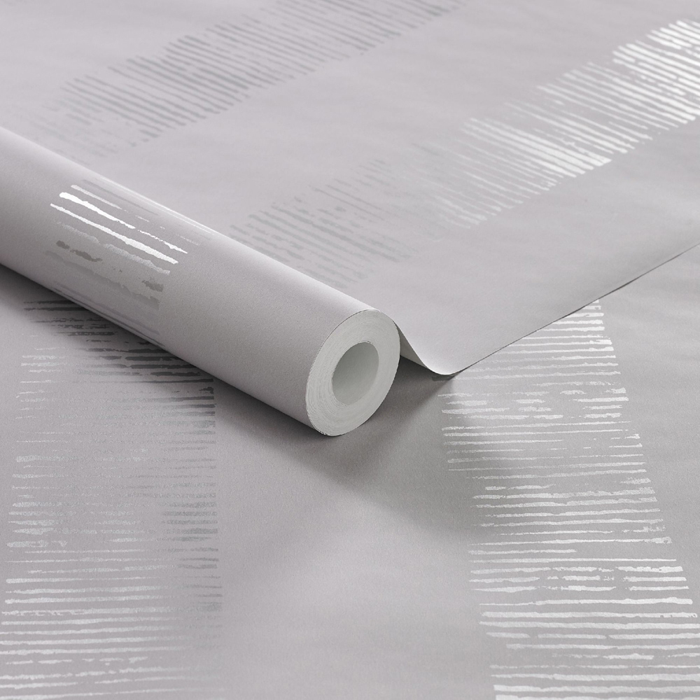 Boutique Nwg Mara Stripe Silver Wallpaper Image 2