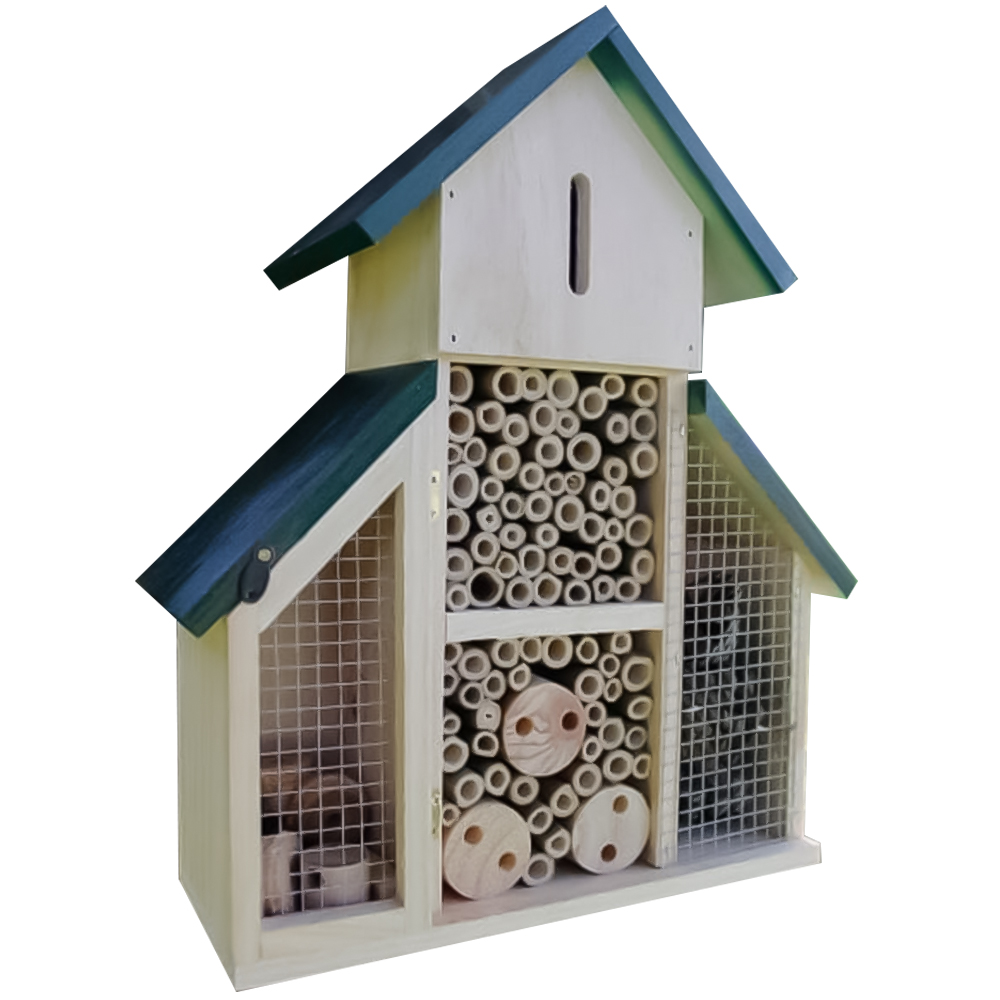 Marco Paul Wooden Insect House with Green Roof Image 1