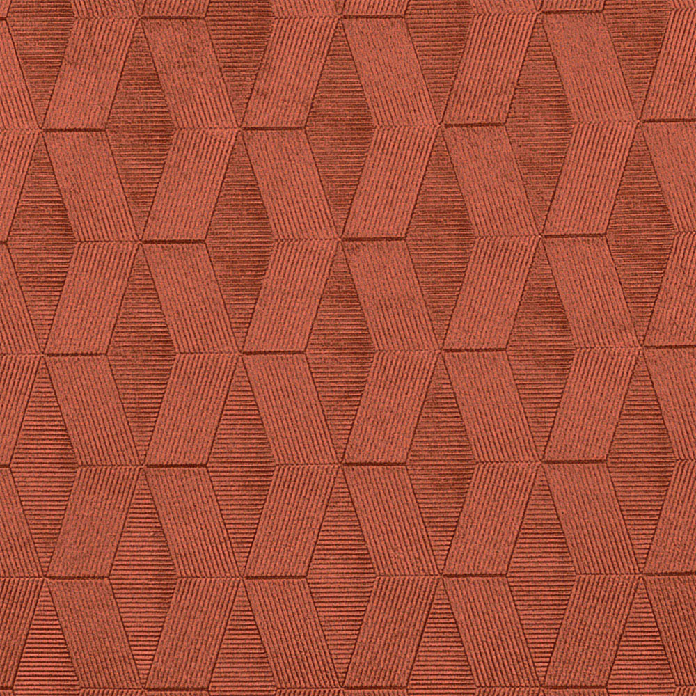 Enhanced Living Tokyo Orange Velvet Embossed Thermal Darkening Eyelet Curtains 168 x 183cm Image 4