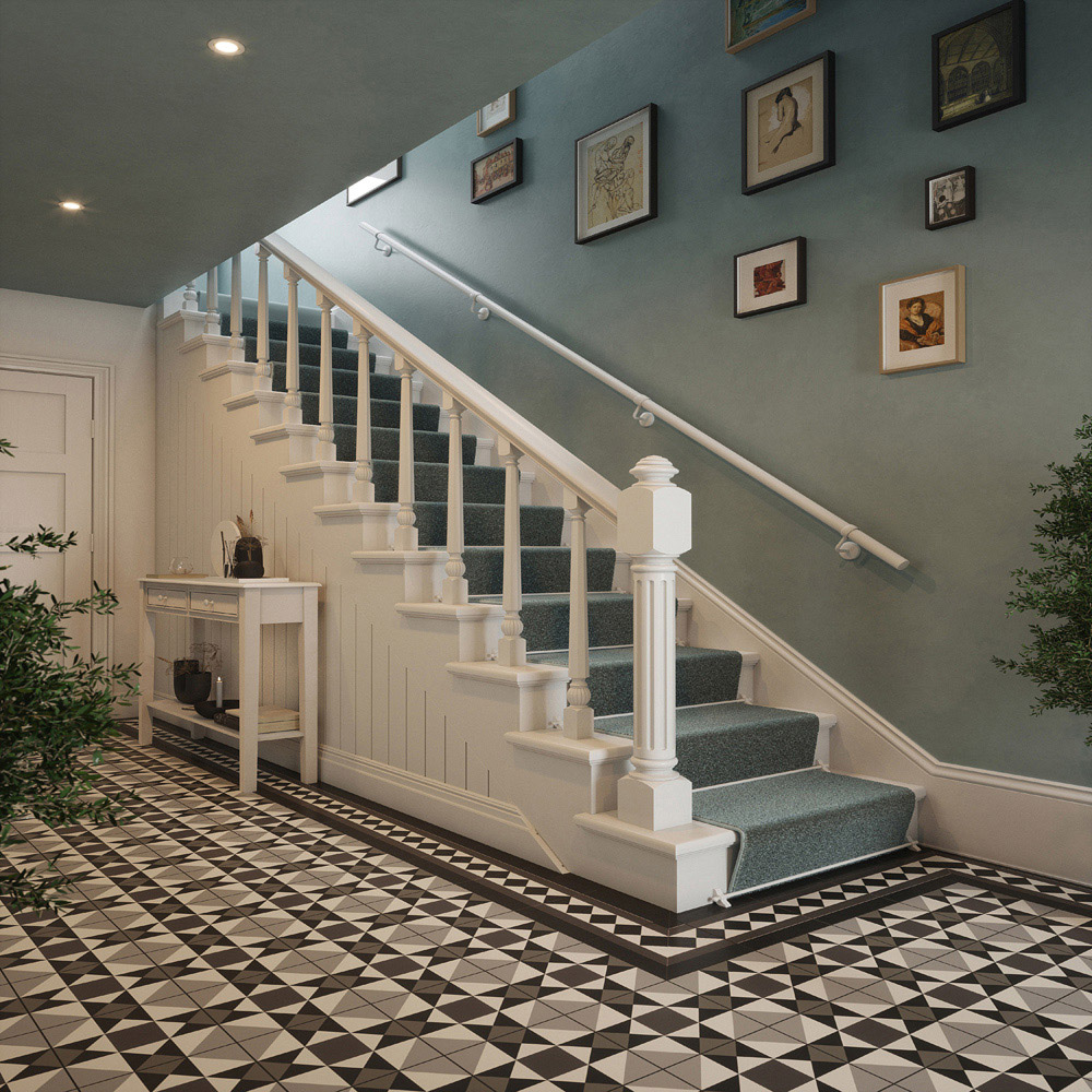 Forgeworks Matt White Stair Hand Rail Kit 3.6m Image 8