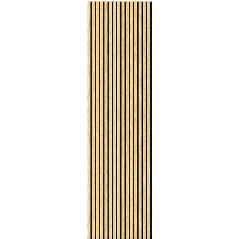 Wall Panels UK White Oak Acoustic Slat Wall Panel 2 Pack Image 3