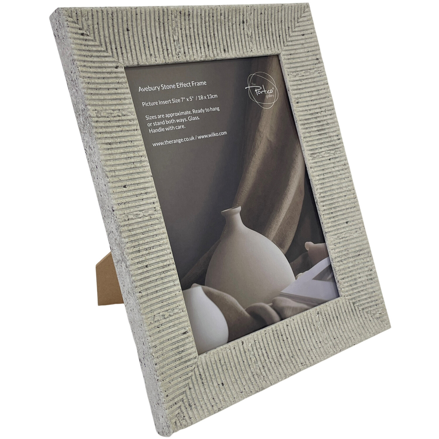 Avebury Stone Effect Photo Frame Neutral 7x5in Image 2