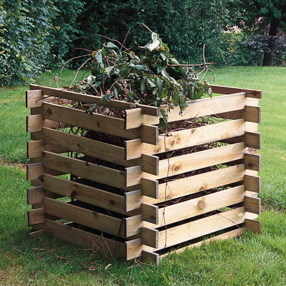 Cerland Mezzito 520L Wooden Garden Compost Bin Image 2
