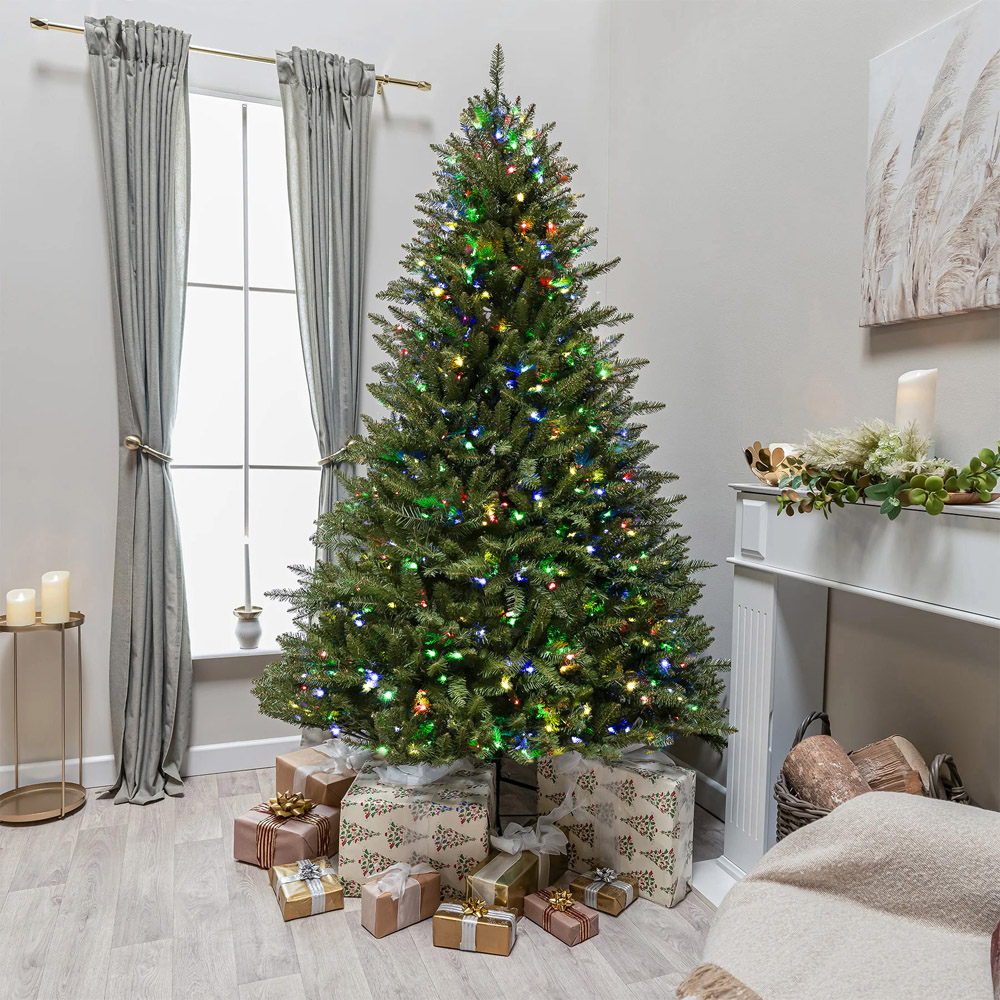 The Christmas Centre Pre-Lit Balmoral Spruce Artificial Xmas Tree 6.5ft Image 2