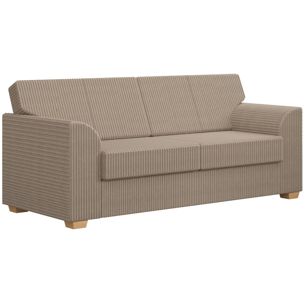 Modo 5 Seater Sable Jumbo Cord Fixed Back Sofa Set Image 2