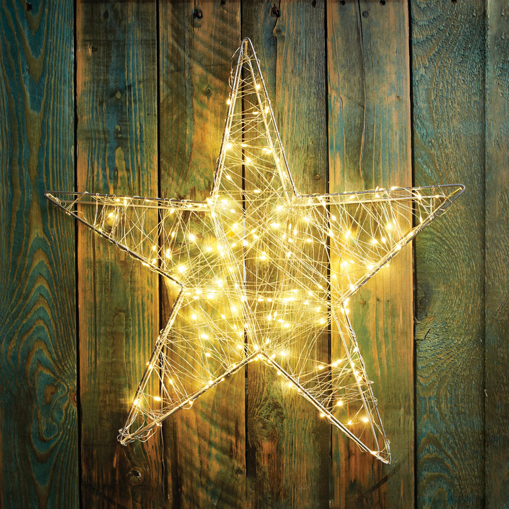 The Christmas Workshop 50cm Metal Star Light Decoration Image 5