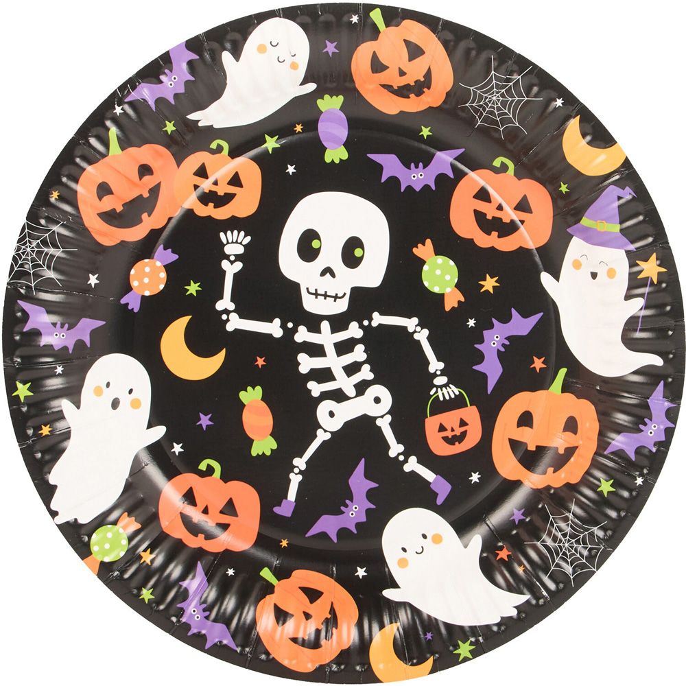 Pack of 10 Halloween Plates Image 5