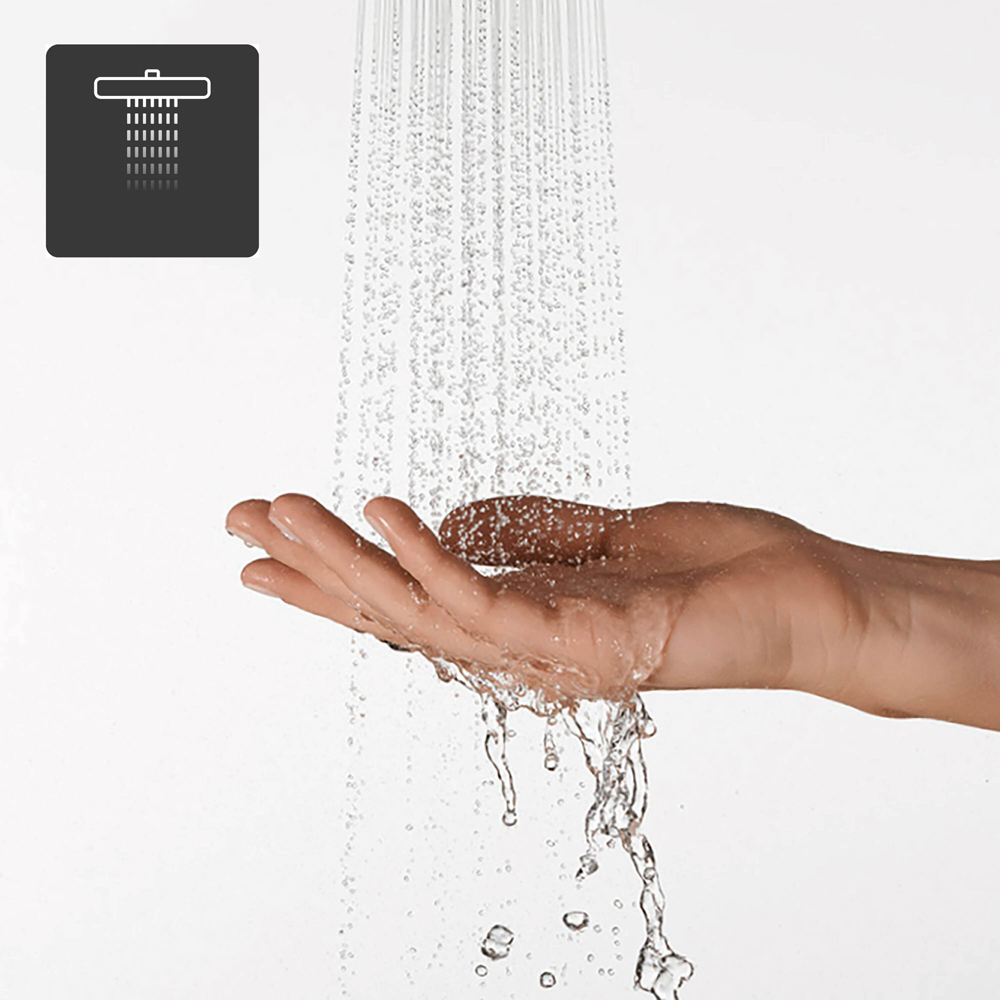 Duravit Minusflow Polished Gold Head Shower 230mm Image 8