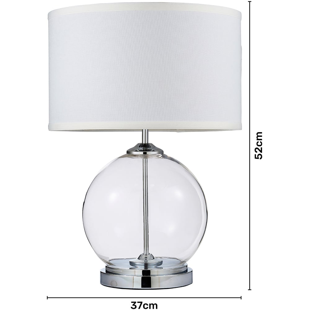 Inlight Sphere Clear Glass Large Table Lamp Image 6