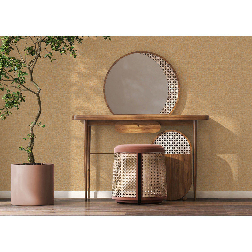 Esselle Home Artisan Weave Ochre Wallpaper Image 7