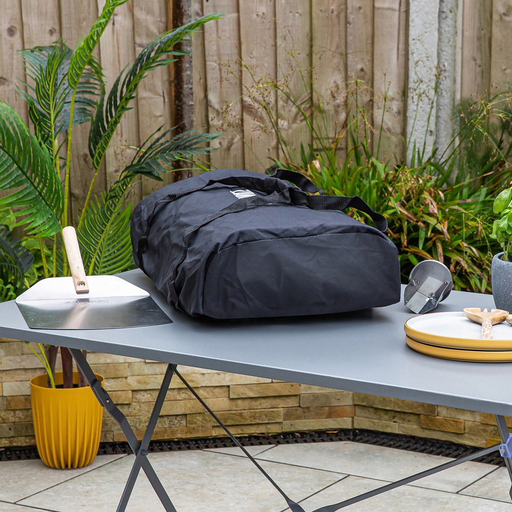 Zanussi Black Wood Pellet Pizza Oven with Paddle and Cover Image 8