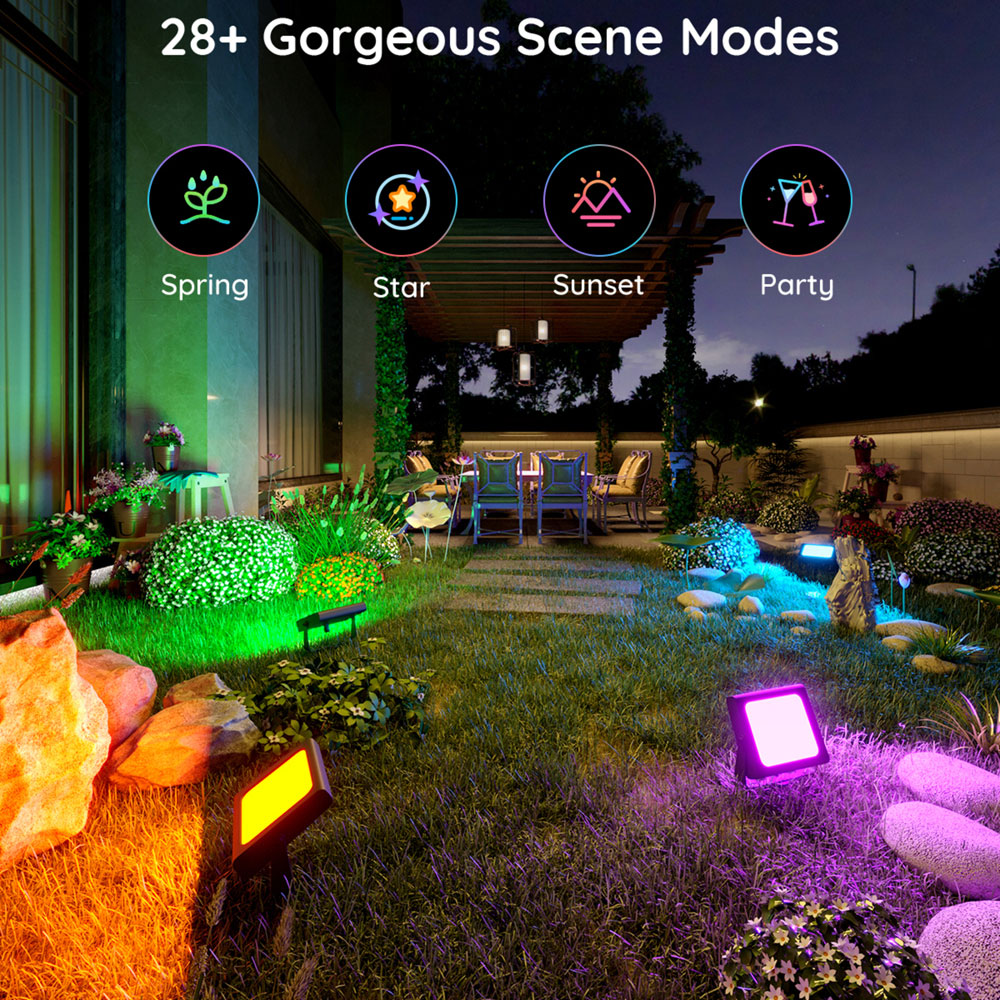 Govee RGBICWW LED Smart Floodlight 4 Pack Image 8