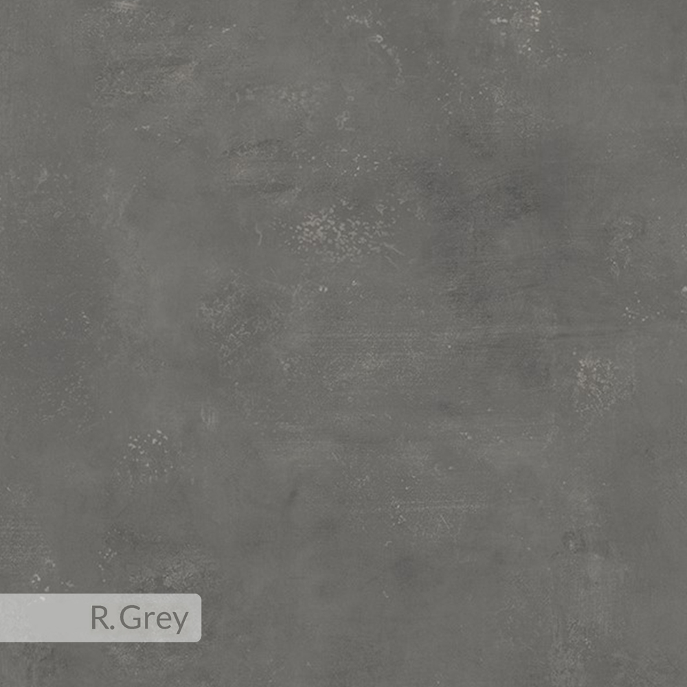 Decortie Chen Round Side Table with Retro Grey Sculptural Base Image 6