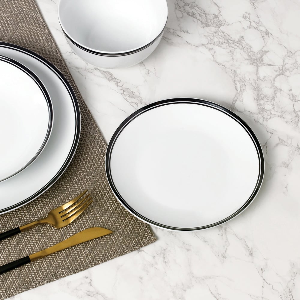 Waterside St Ives Black 16 Piece Dinner Set Image 4