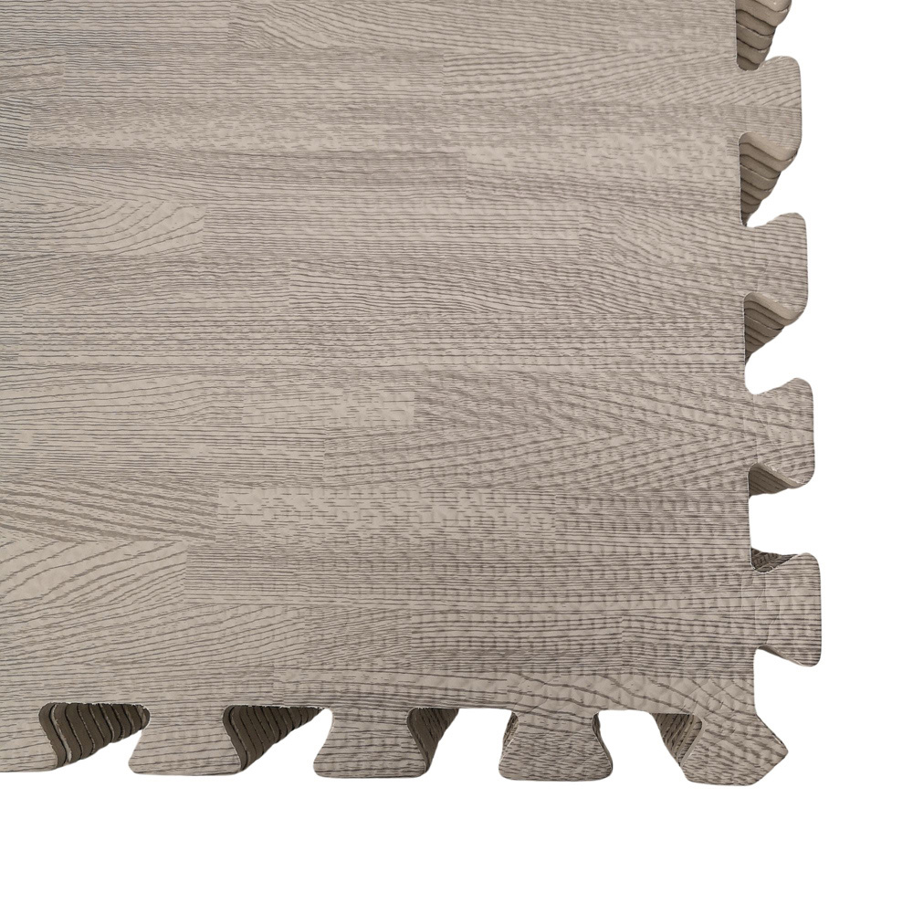 Samuel Alexander 4 Piece Grey Wood Effect EVA Foam Floor Mat 60 x 60cm Image 5