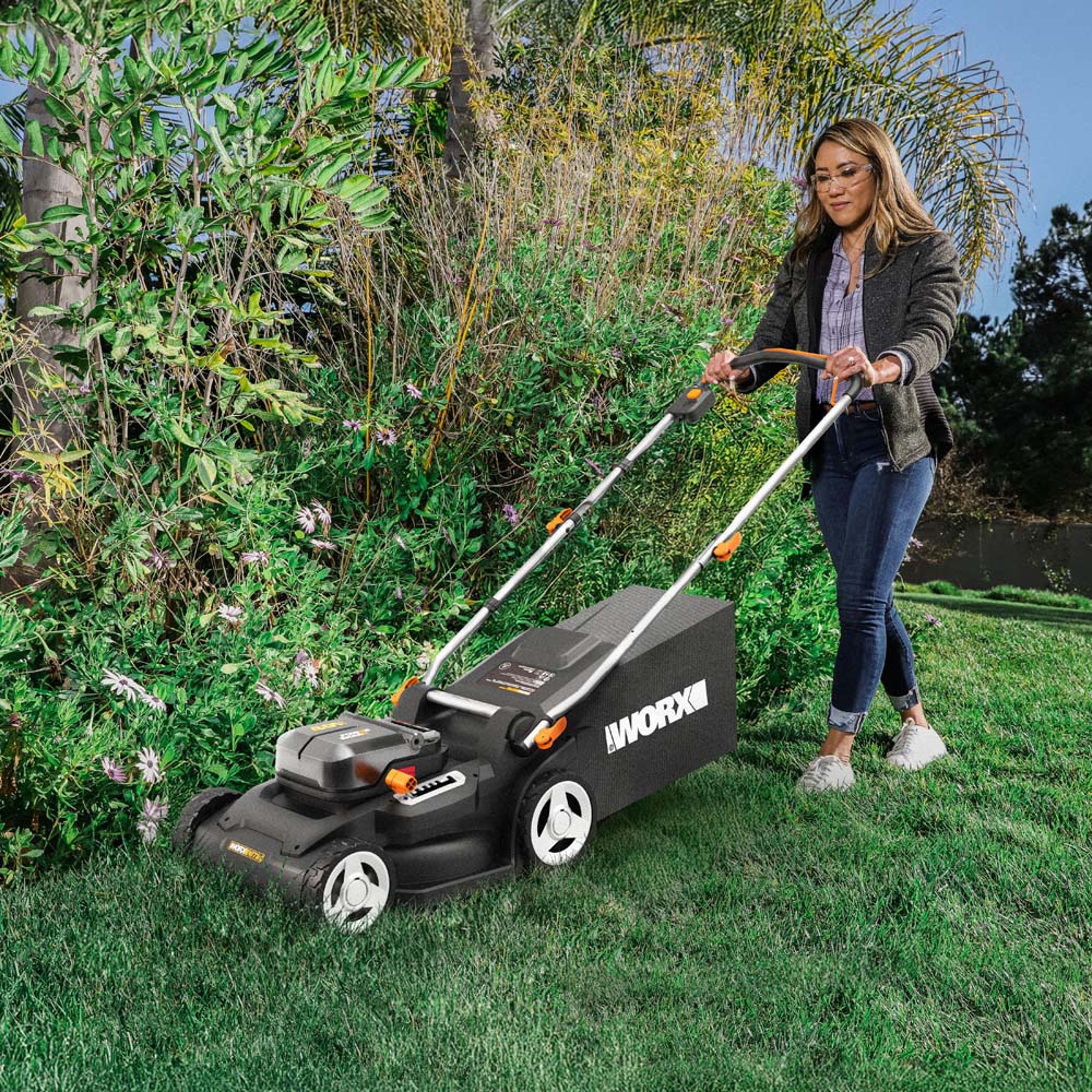 Worx WG745E 40V Cordless Brushless 41cm Lawn Mower with Batteries and Charger Image 8
