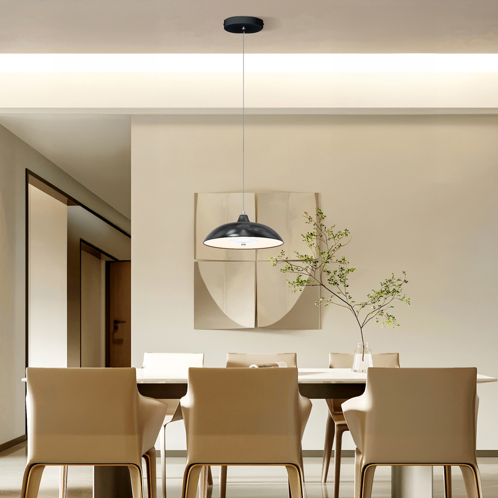 TCP Black Hanging Pendant Ceiling Light Image 8