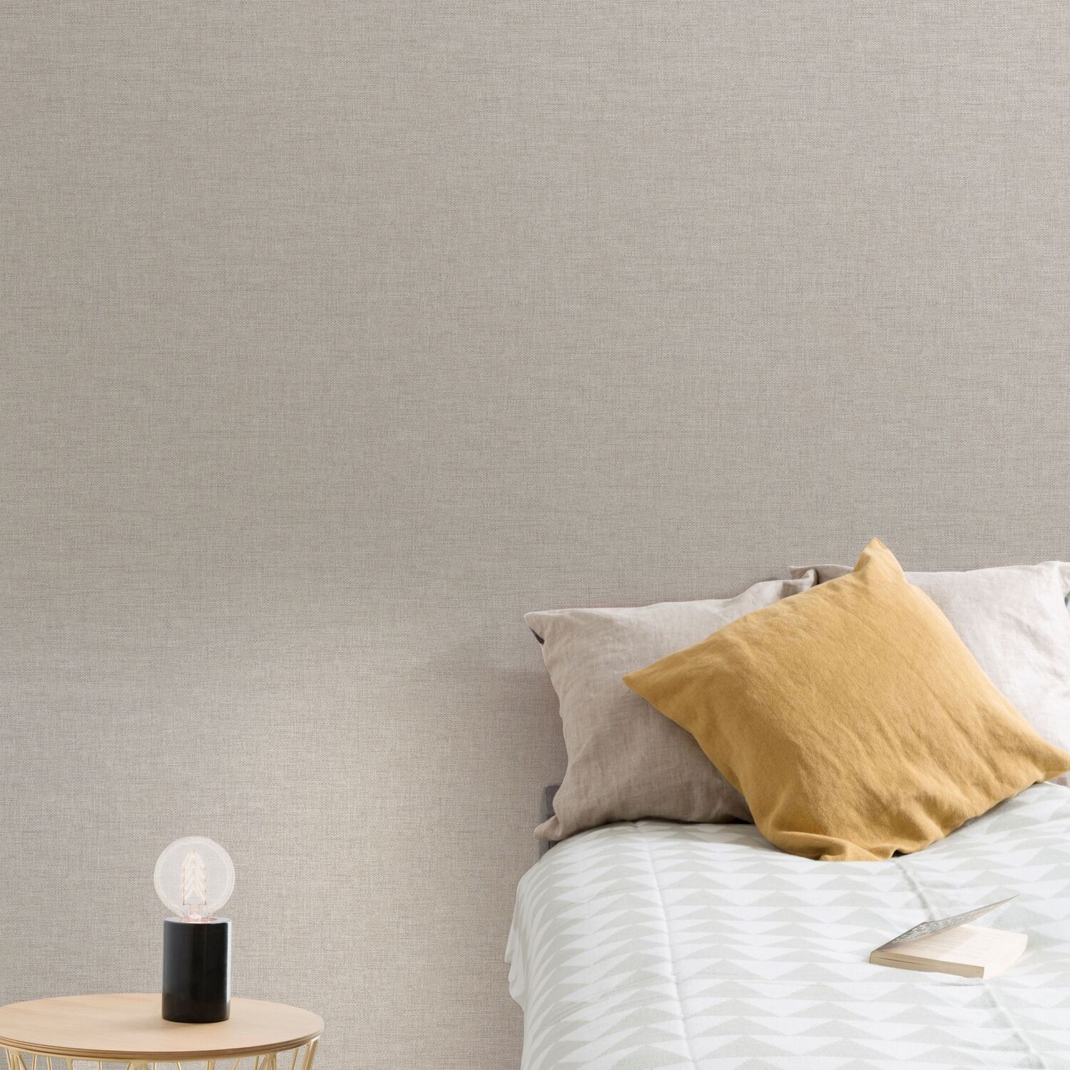 Grandeco Adana Textured Wallpaper - Neutral Image 2