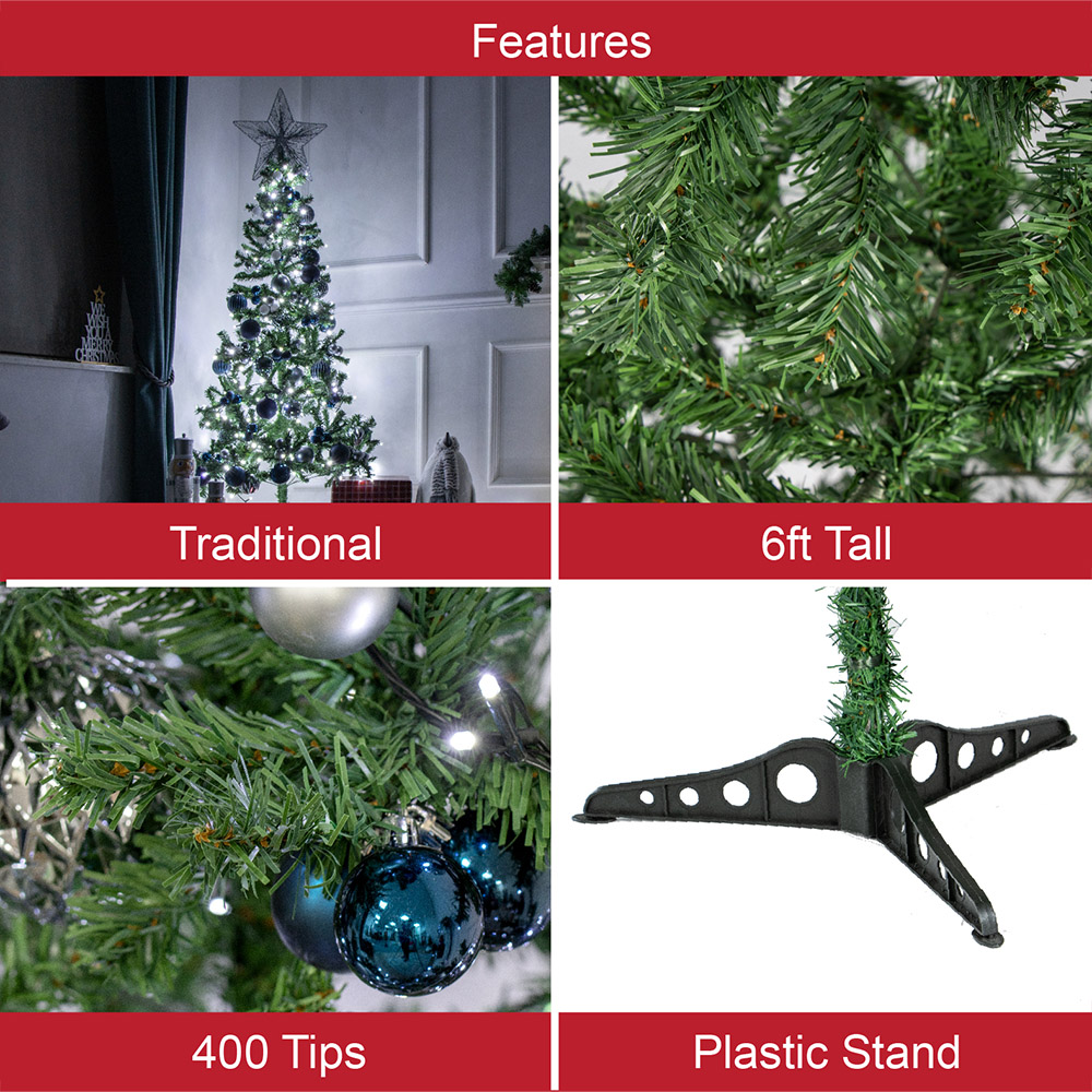 The Christmas Workshop Green Christmas Tree 6ft Image 5