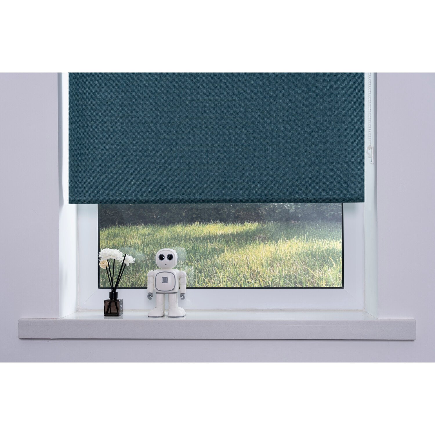 Blackout Textured Blind - Green / 120cm Image 4
