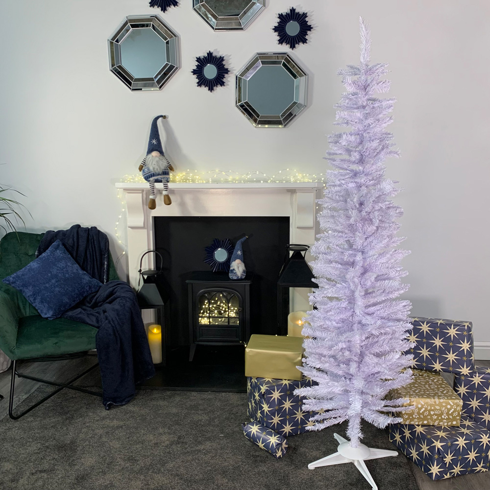 Samuel Alexander White Pencil Pine Artificial Christmas Tree with 321 Tips 6ft Image 2