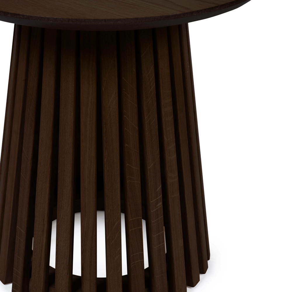 Julian Bowen Ollie Dark Oak Round Lamp Table Image 4