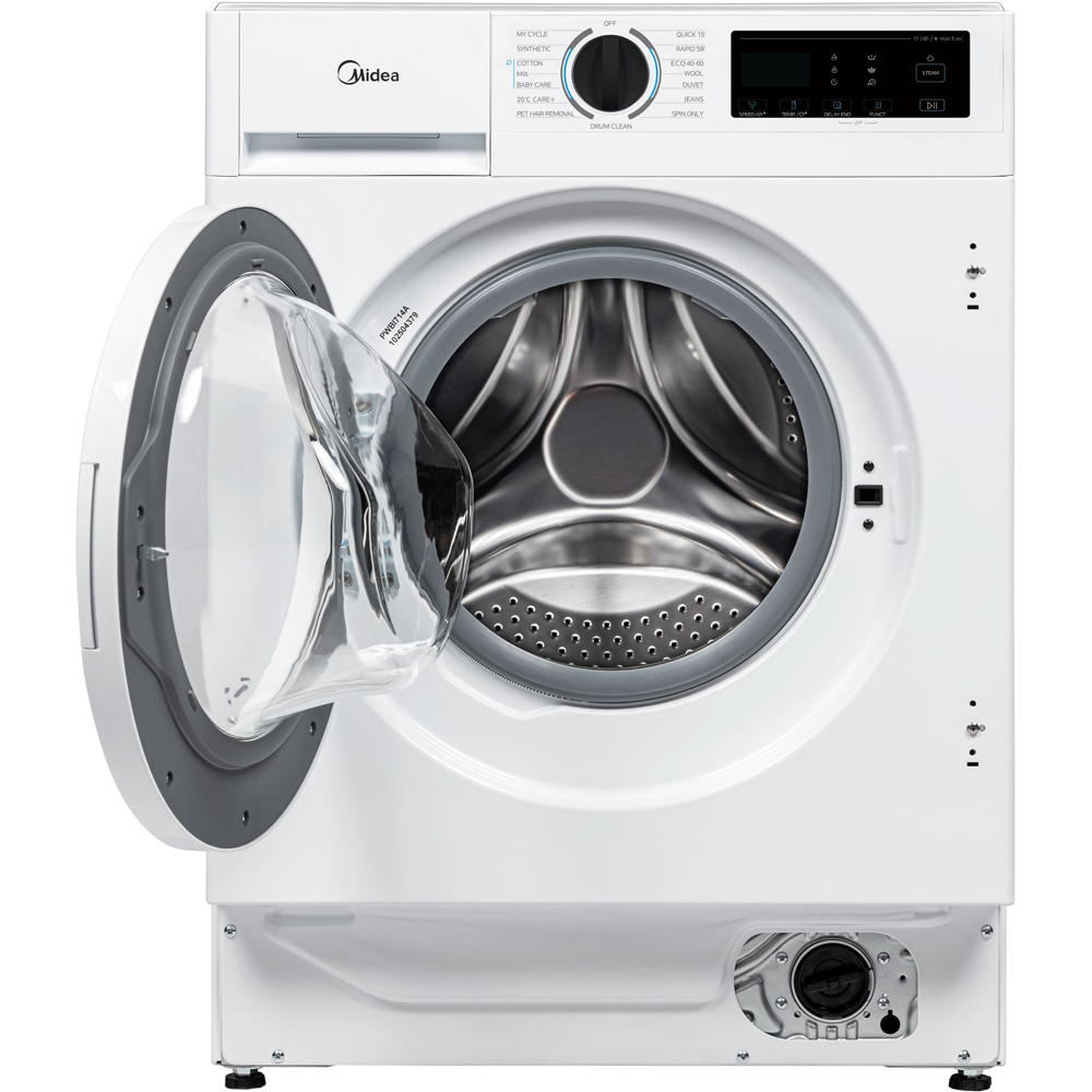 Midea MFA06D80BA10/W 8kg Wash 6kg Dry White Freestanding Washer Dryer Image 3