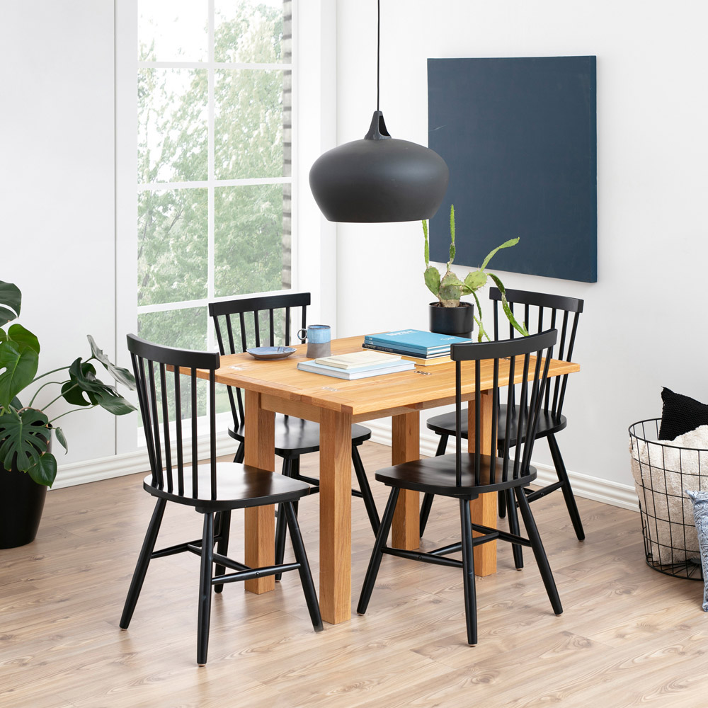 Florence Riano Set of 2 Black Dining Chairs Image 7