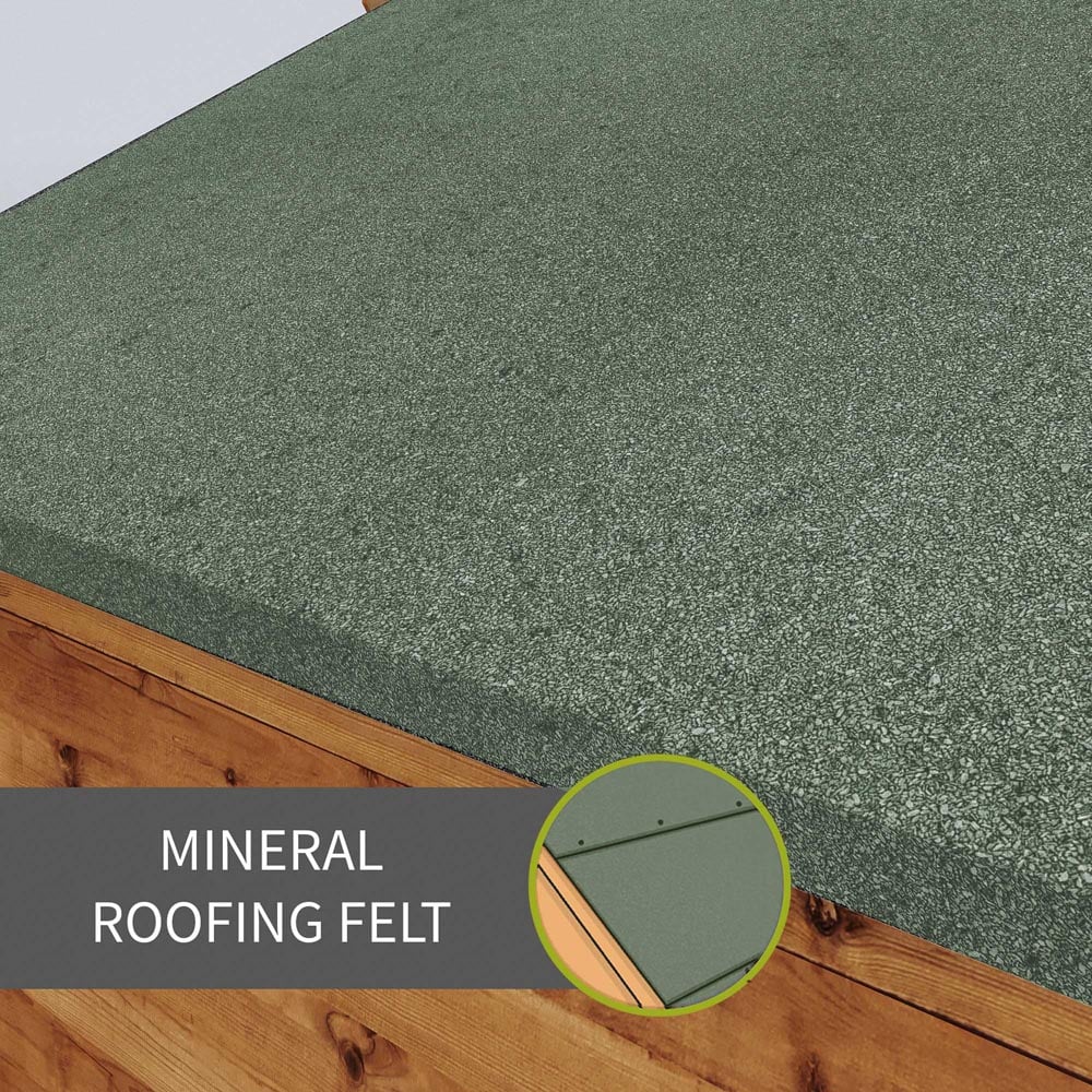 Mercia 10 x 6ft Shiplap Apex Wooden Shed Image 12