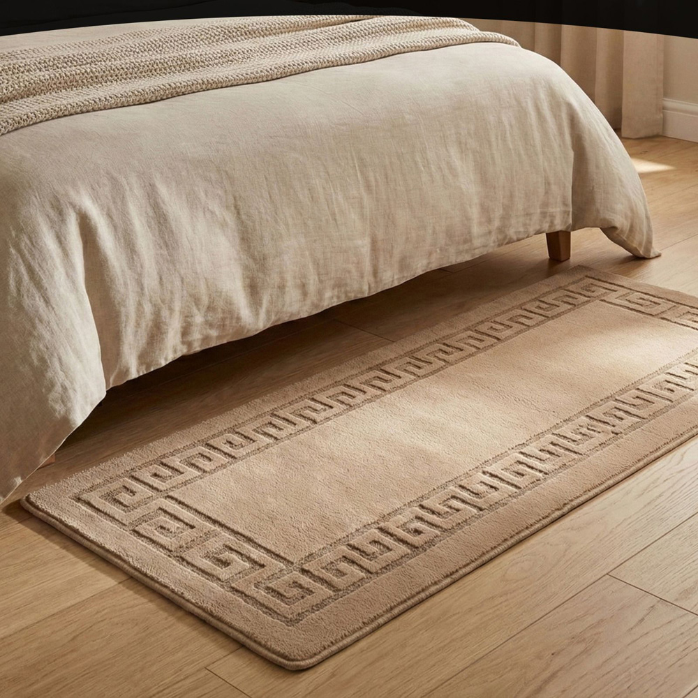 Smart Living Beige Plain Gel Back Non-Slip Mat 60 x 110cm Image 2