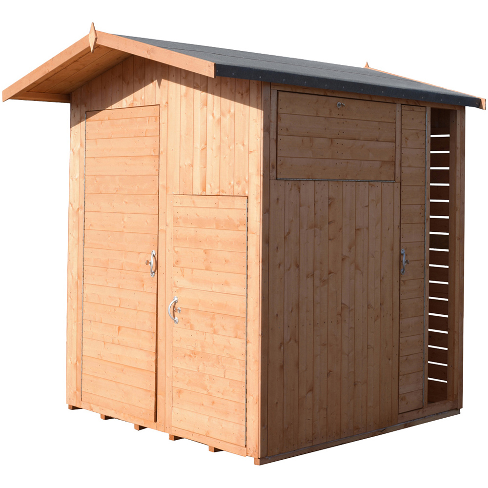 Shire 6 x 6ft Dip Treated Multi Store Apex Garden Shed Image 1
