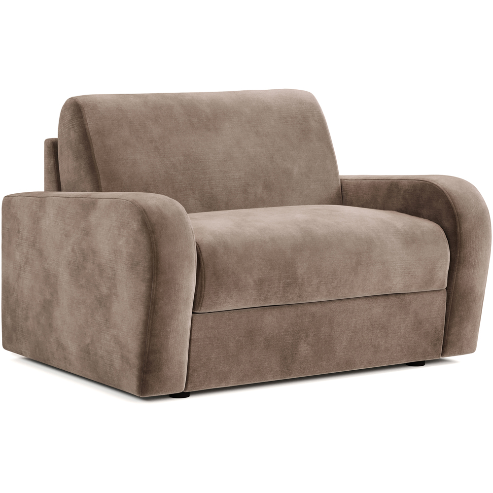 Jay-Be Deco Luxe Velvet Cedar Snuggler Sofa Bed with e-Sprung Mattress Image 2