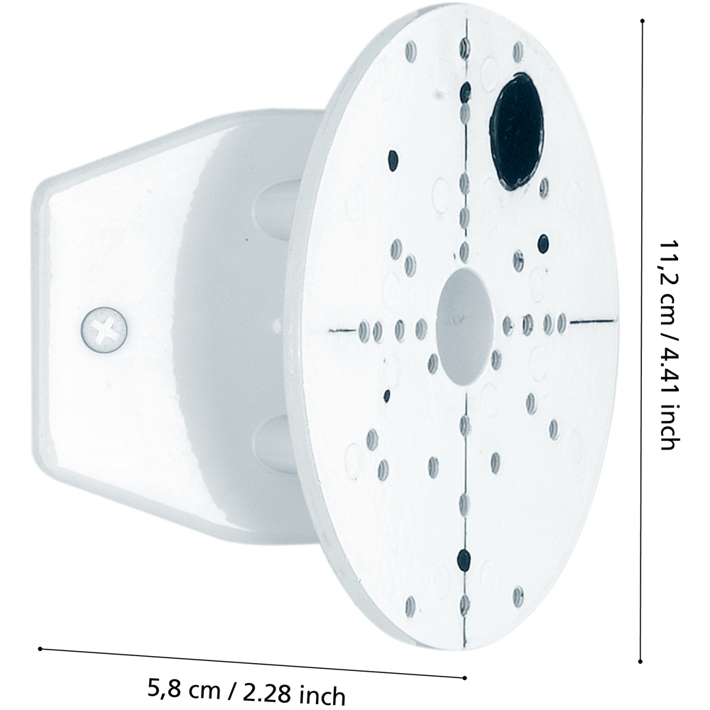 EGLO White Metal Outdoor Corner Wall Mount Image 4