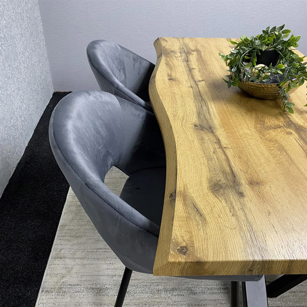 Kosy Koala 4 Seater Wooden Dining Set Grey Image 5