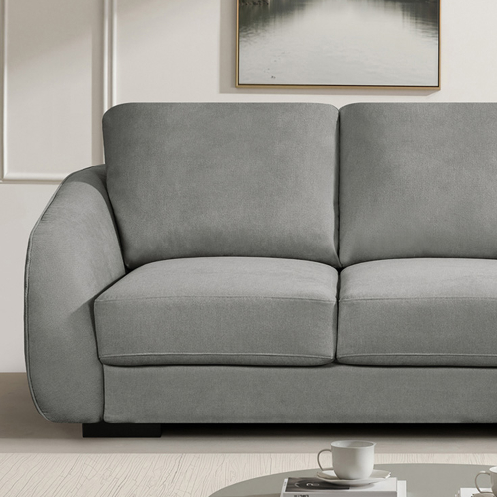 Artemis Home Fairview 2 Seater Grey Fabric Sofa Image 2