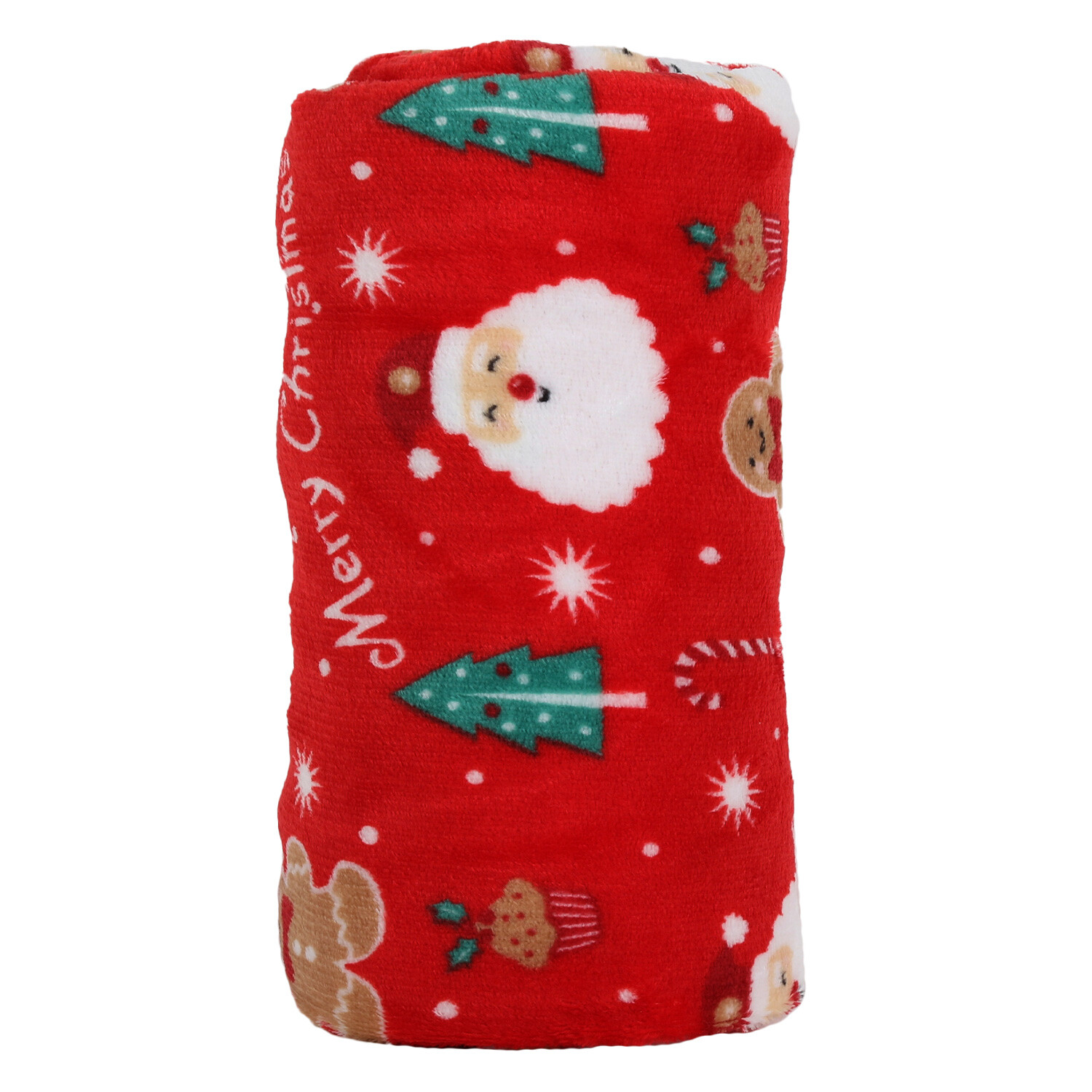 Merry Christmas Red Throw Image 3